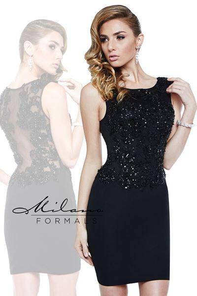 Milano Formals lace short prom homecoming cocktail dress