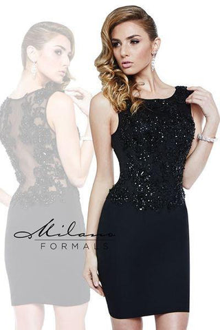 Milano Formals lace short prom homecoming cocktail dress