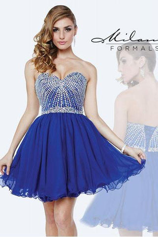 Milano Formals lace short prom homecoming cocktail dress