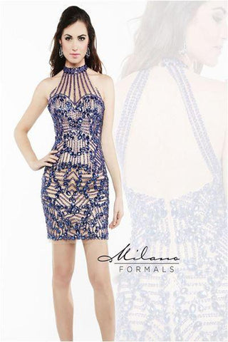 Milano Formals lace short prom homecoming cocktail dress