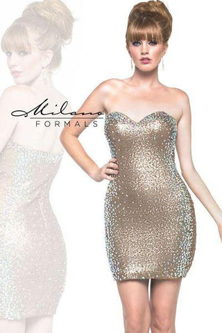 Milano Formals lace short prom homecoming cocktail dress