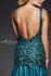 Designer Milano Formals lace long prom dress.