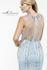 Designer Milano Formals lace long prom dress.