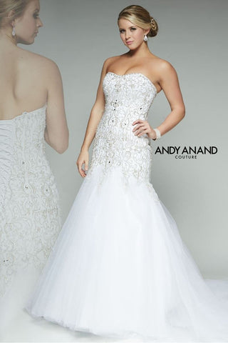 BEADED FIT & FLARE wedding dress