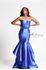 Designer Milano Formals lace long prom dress.