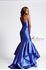 Designer Milano Formals lace long prom dress.