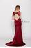 Designer Milano Formals lace long prom dress.