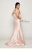 Designer Milano Formals lace long prom dress.