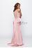 Designer Milano Formals lace long prom dress.