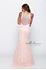 Designer Milano Formals lace long prom dress.