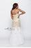 Designer Milano Formals lace long prom dress.
