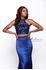 Designer Milano Formals lace long prom dress.