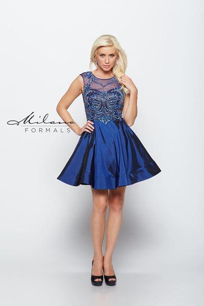 Milano Formals lace short prom homecoming cocktail dress