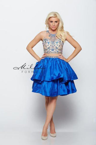 Milano Formals lace short prom homecoming cocktail dress