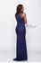 Designer Milano Formals lace long prom dress.