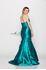 Designer Milano Formals lace long prom dress.