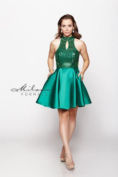 Milano Formals lace short prom homecoming cocktail dress