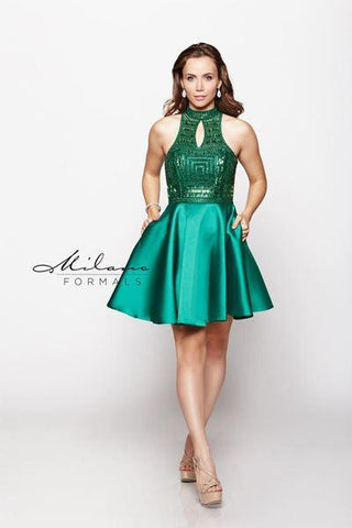 Milano Formals lace short prom homecoming cocktail dress