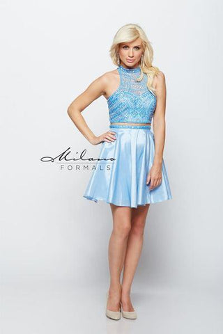 Milano Formals lace short prom homecoming cocktail dress