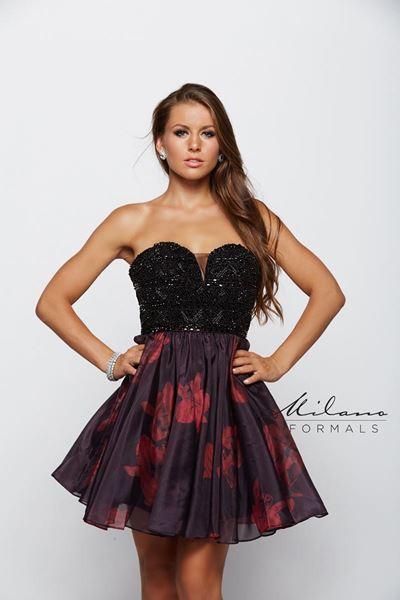 Milano Formals lace short prom homecoming cocktail dress