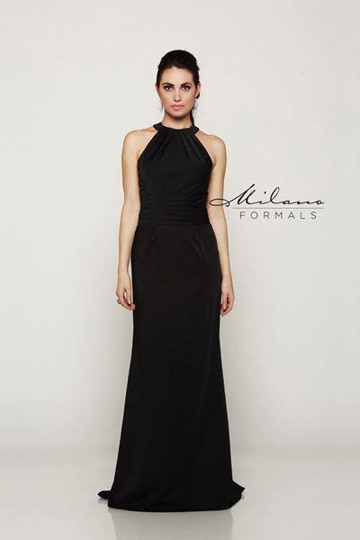 Chiffon lace long bridesmaid dress.