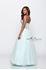 Designer Milano Formals lace long prom dress.