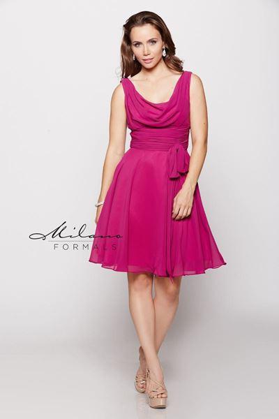 Chiffon lace long bridesmaid dress.