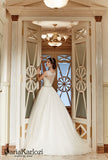 Ivory lace wedding dress ball gown A-Line
