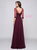Mother Of The Bride Lace satin chiffon Long Dress.