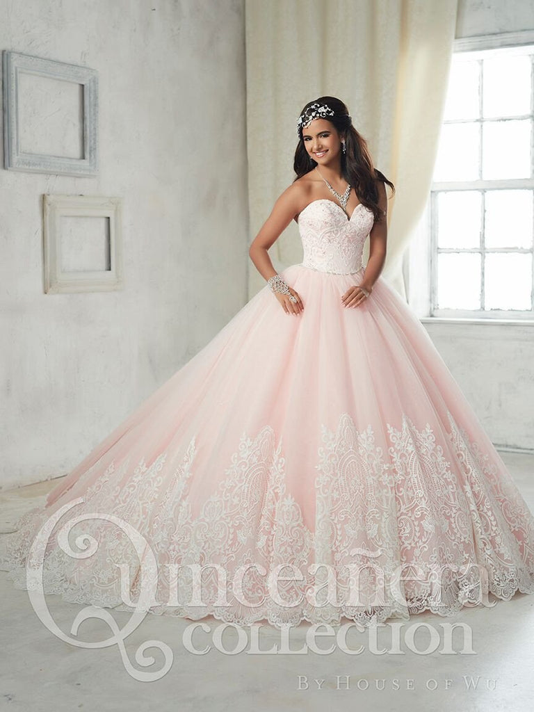 2017 Beautiful quinceanera, sweet 16, engagement ball gown dress by designer House of Wu