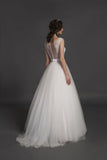 Designer Chic Nostalgia lace chiffon satin tulle A-line ball gown wedding dress