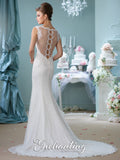 2016 Enchanting Lace Trumpet Wedding Gown Collection By Mon Cheri