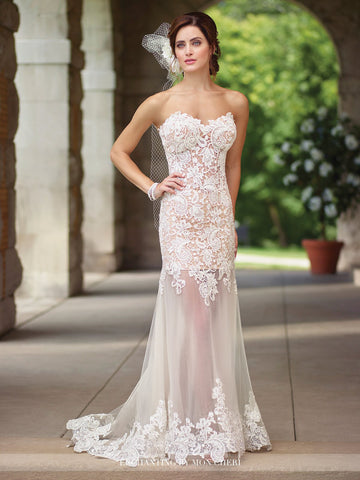 2017 Enchanting Strapless Wedding gown Collection By Mon Cheri