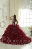 Beautiful quinceanera, sweet 16, engagement ball gown dress designed by House of Wu