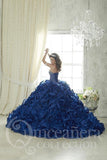 Beautiful quinceanera, sweet 16, engagement ball gown dress designed by House of Wu