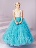 Beautiful Pageant, Flower Girl,  ball gown dress by Tiffany Princess