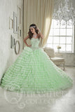 Beautiful quinceanera, sweet 16, engagement ball gown dress designed by House of Wu