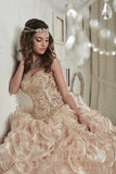 Beautiful quinceanera, sweet 16, engagement ball gown dress designed by House of Wu