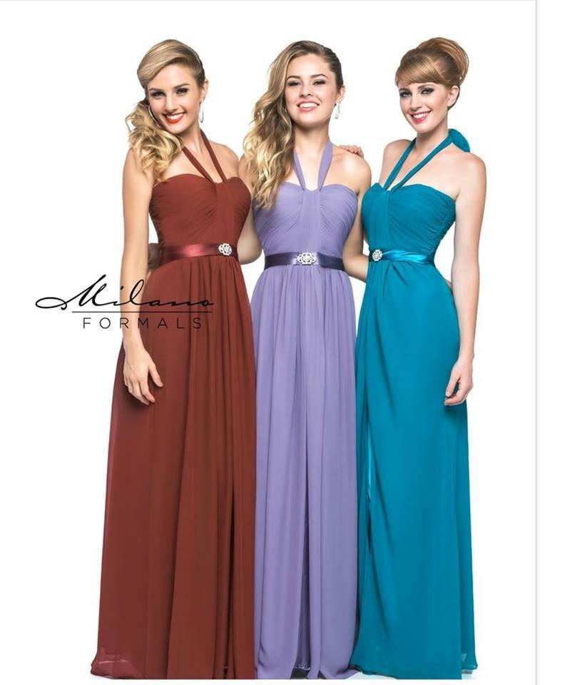 Chiffon lace long bridesmaid dresses.