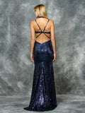 48''SEQUIN FABRIC DRESS