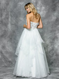 48''ORGANZA DRESS WITH SCARF