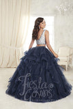 Beautiful Two Pieces quinceanera, sweet 16, engagement ball gown dress designed by House of Wu