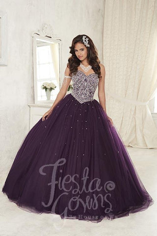Beautiful quinceanera, sweet 16, engagement ball gown dress designed by House of Wu