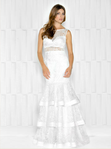 48''LACE&MESH DRESS