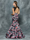 48"PRINT SATIN DRESS