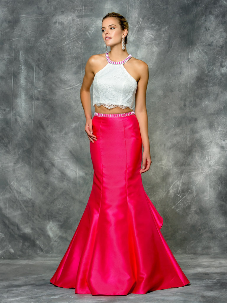 48'' TWO PIECES MIKADO DRESS