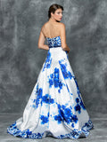 48" PRINT MIKADO DRESS WITH SCARF