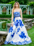 48" PRINT MIKADO DRESS WITH SCARF