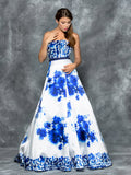 48" PRINT MIKADO DRESS WITH SCARF
