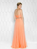 48''CHIFFON DRESS WITH SCARF